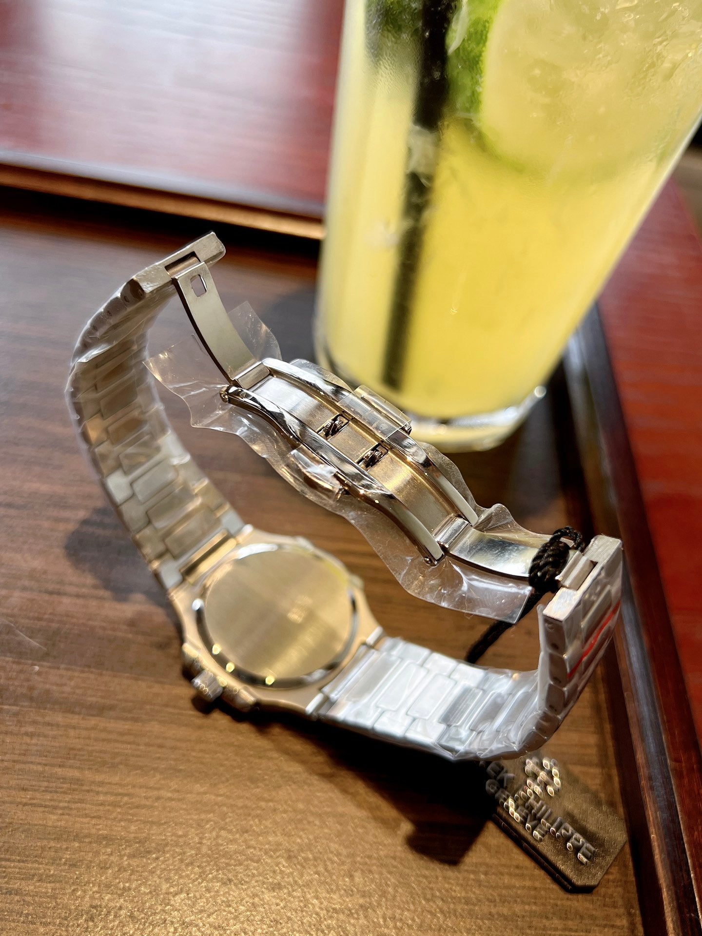 Lady - Blue - Rhinestones Bezel 316L Steel - Quartz - 35mm
