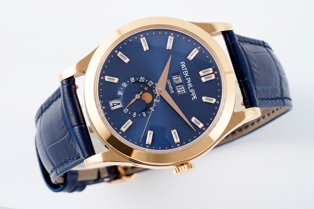 Blue Silver - Blue Leather - Automatic - 39mm