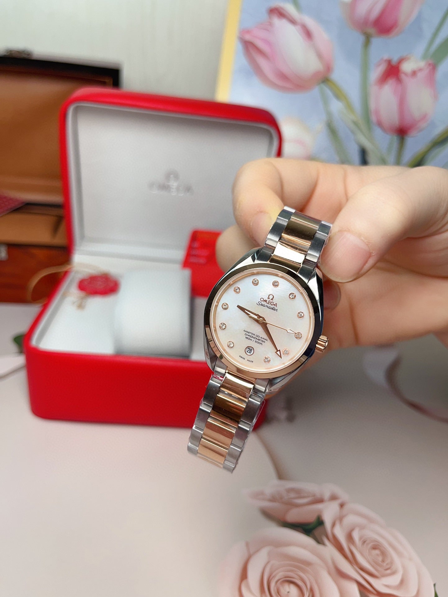 LADY -White Silver- White Yellow 904L Steel- Quartz - 34mm