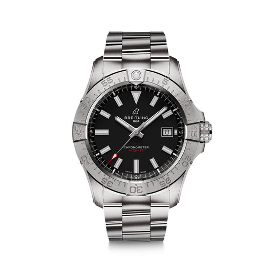 Silver Ceramic- Black AVG - Silver 904L Steel - Automatic - 42mm