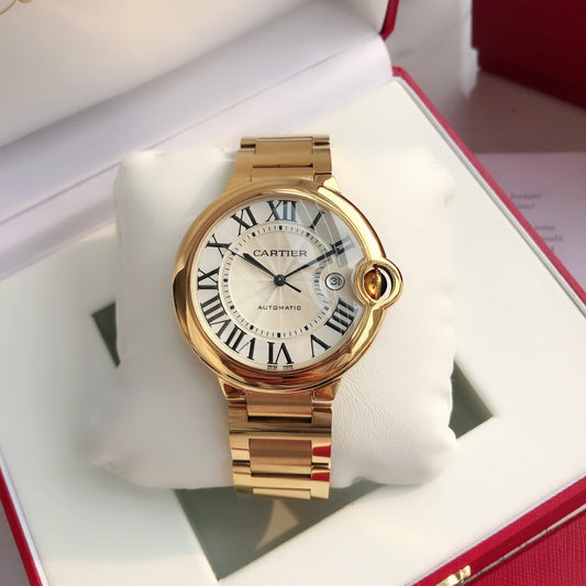 White - Yellow gold 904L Steel - Automatic - 42mm/36mm