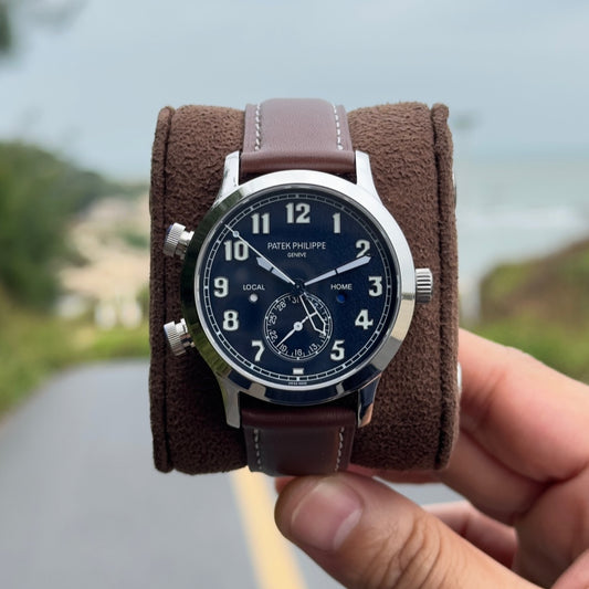 Silver Blue - Brown Leather - Automatic - 42mm