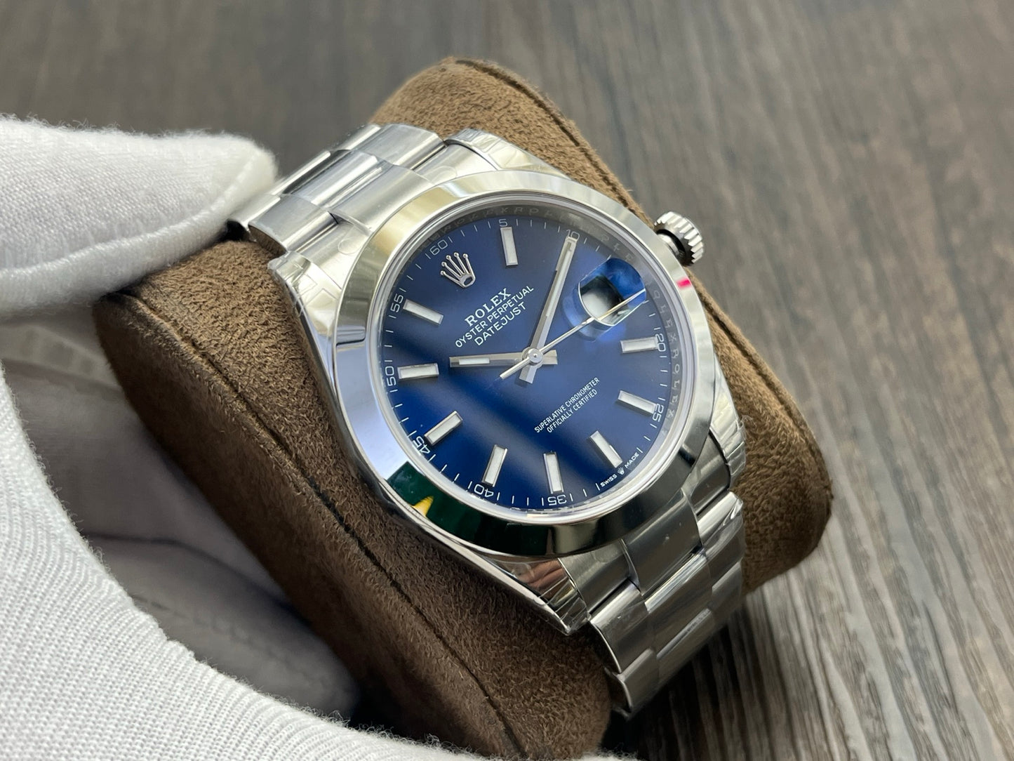C-Factory - Blue - Smooth Bezel - Silver 904L Steel- Automatic - 41mm