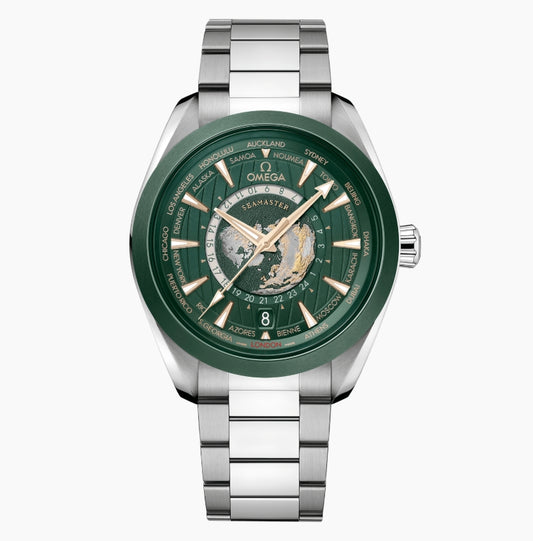 Green World Map - 904L Steel - Automatic - 43mm
