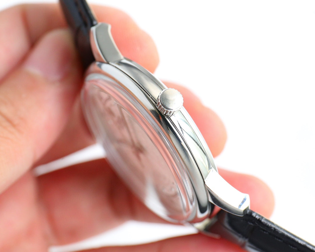 White Silver - Black Leather - Automatic - 42mm