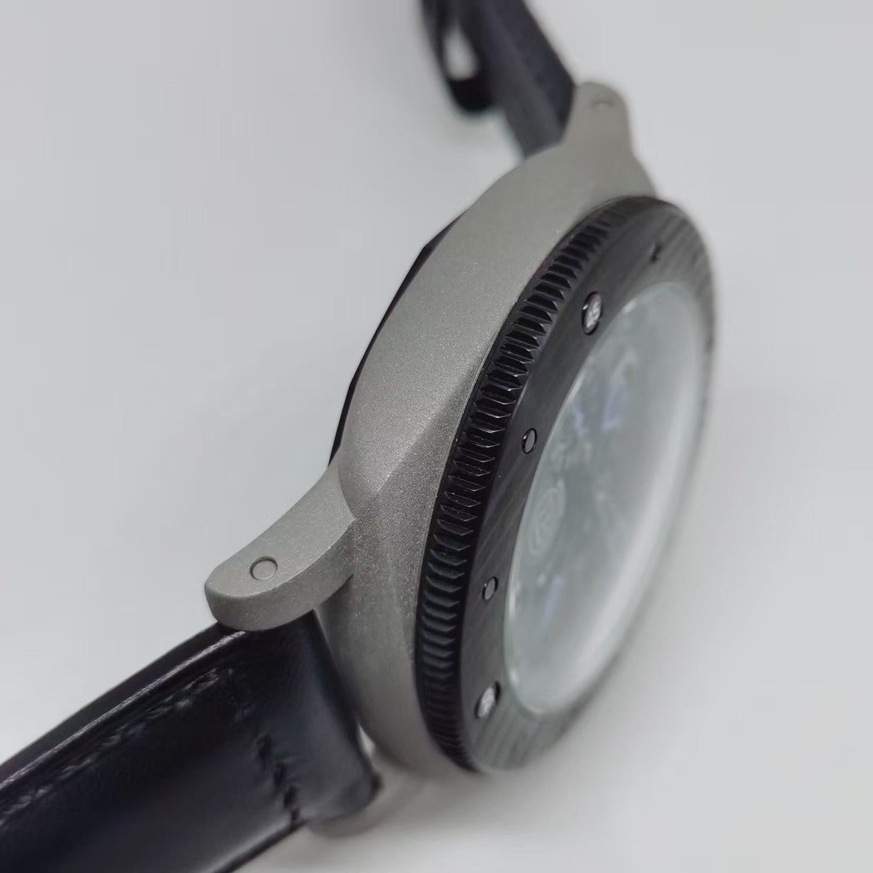 Black Hollow- 904L Steel - Black Leather -Automatic - 47mm