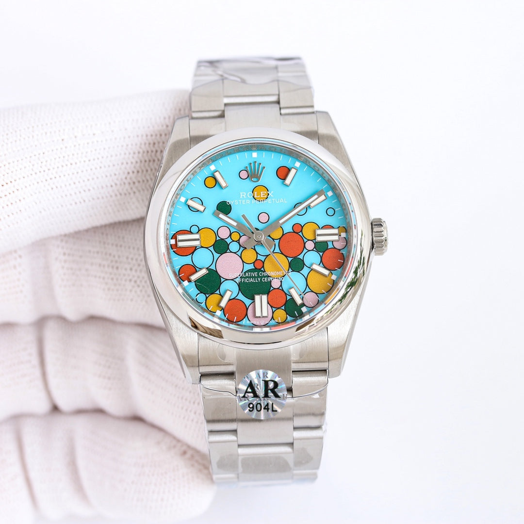 Candy Color - Silver 904L Steel - Automatic - 41mm/36mm