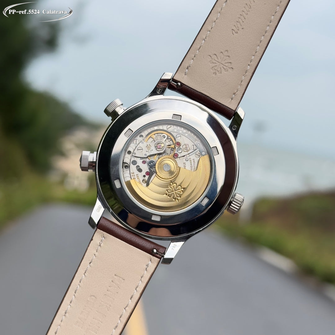 Silver Blue - Brown Leather - Automatic - 42mm