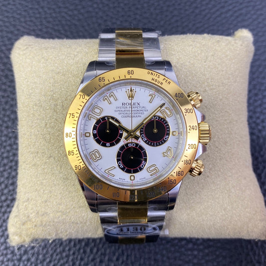 Chronograph -C-Factory -Yellow gold - Silver 904L Steel- Automatic - 40mm