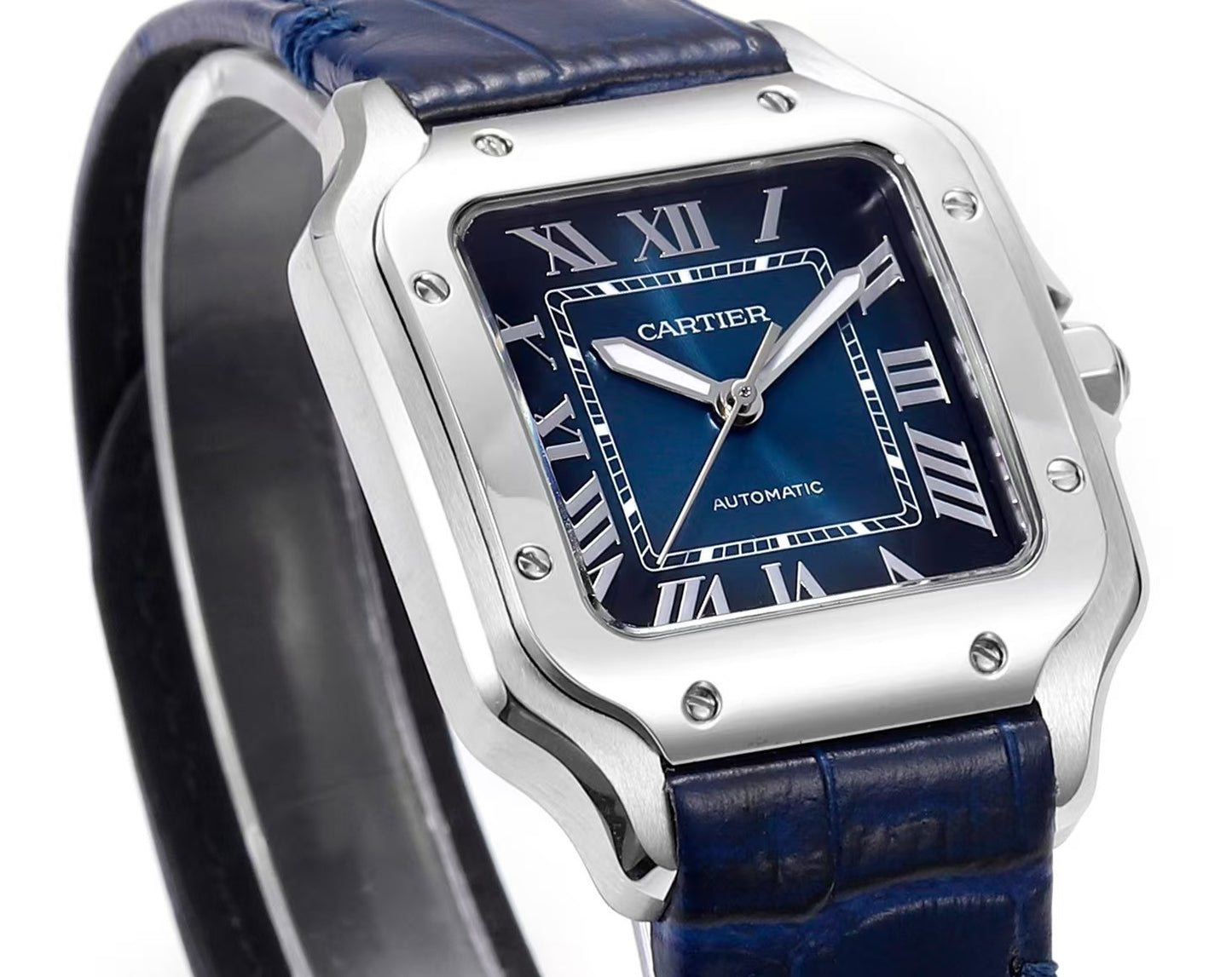 Blue 316L Steel - Blue Leather - Automatic - 47*40mm