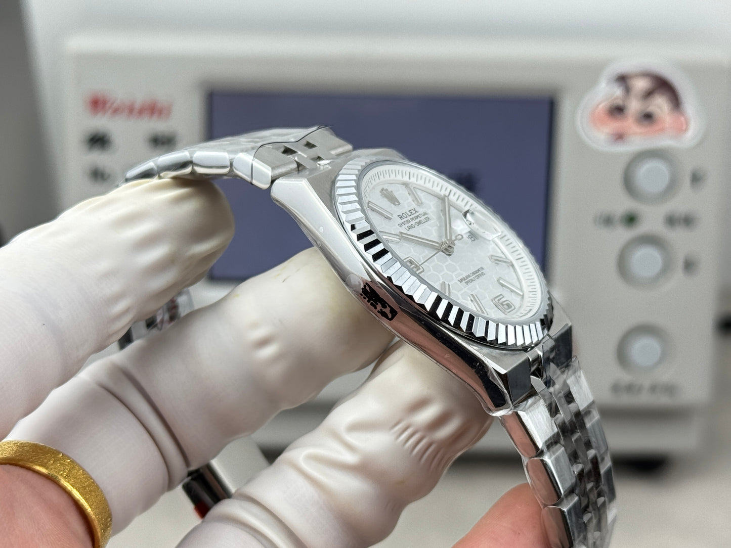 L-Dweller - 127336- White - Silver 904L Steel- Ultra-thin-Automatic - 40/36mm