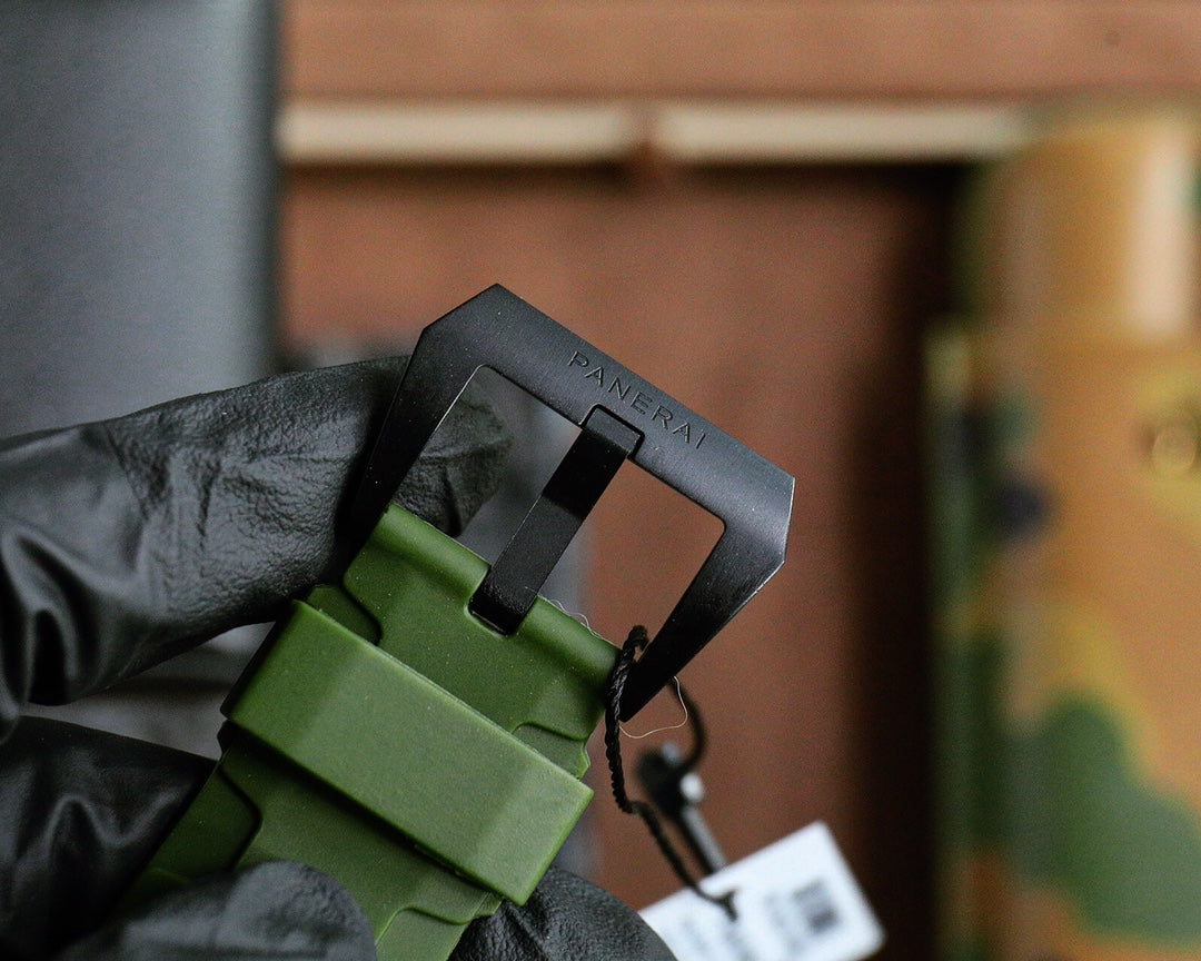 Torbillon -Black 316L Steel - Green Rubber - Automatic - 47mm