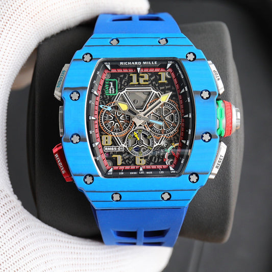 Chronograph - Blue Ceramic- Blue Rubber- Self-winding - QUARTZ - 41*49mm