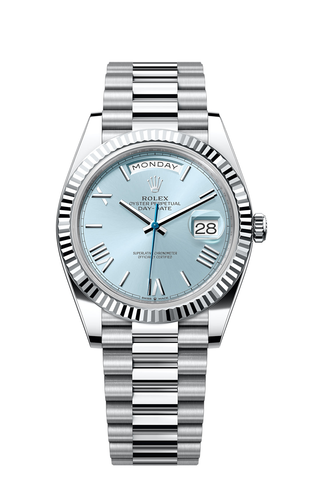 Sky Blue - White 904L Steel - Automatic - 41mm