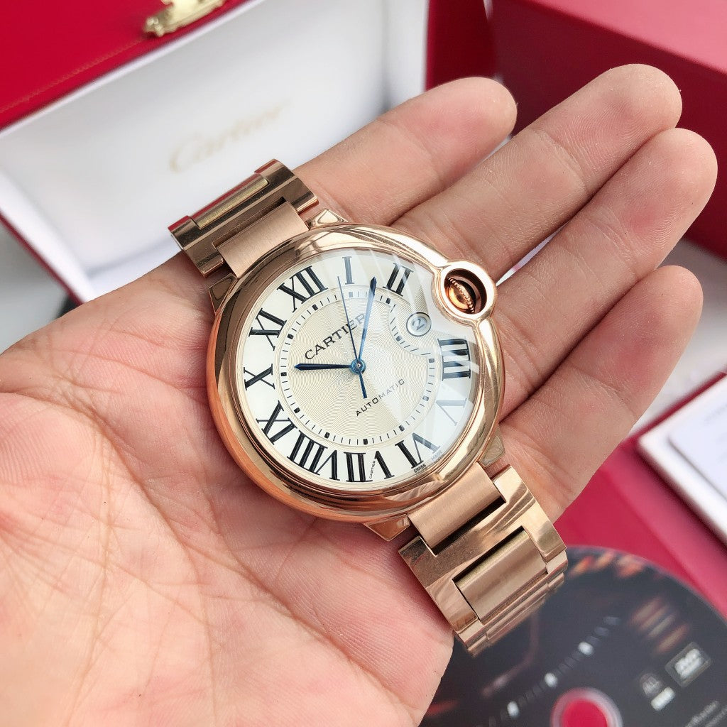 White - Rosegold 904L Steel - Automatic - 42mm/36mm