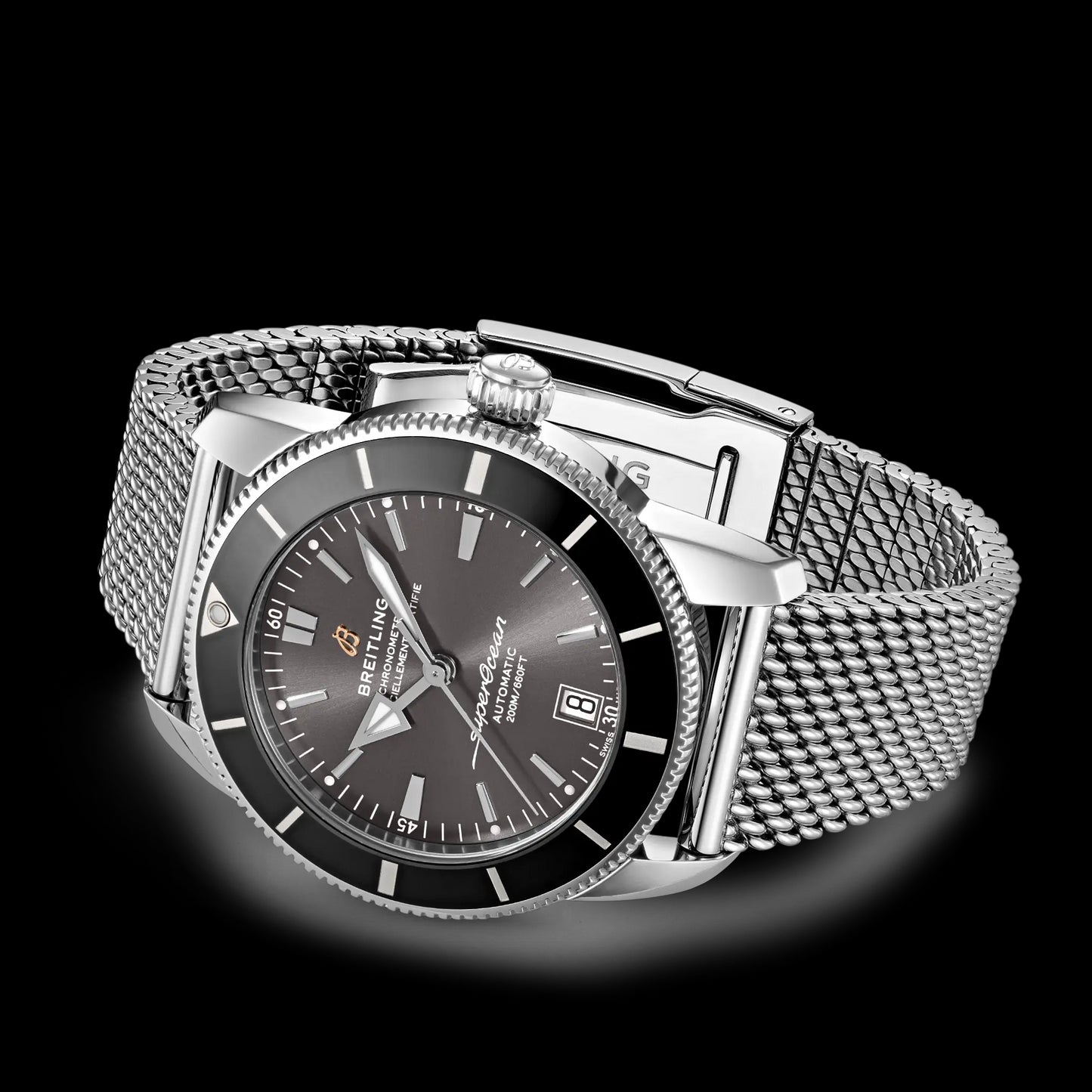Top version - S-Ocean -Grey  -Silver 904L Steel - Automatic - 42mm