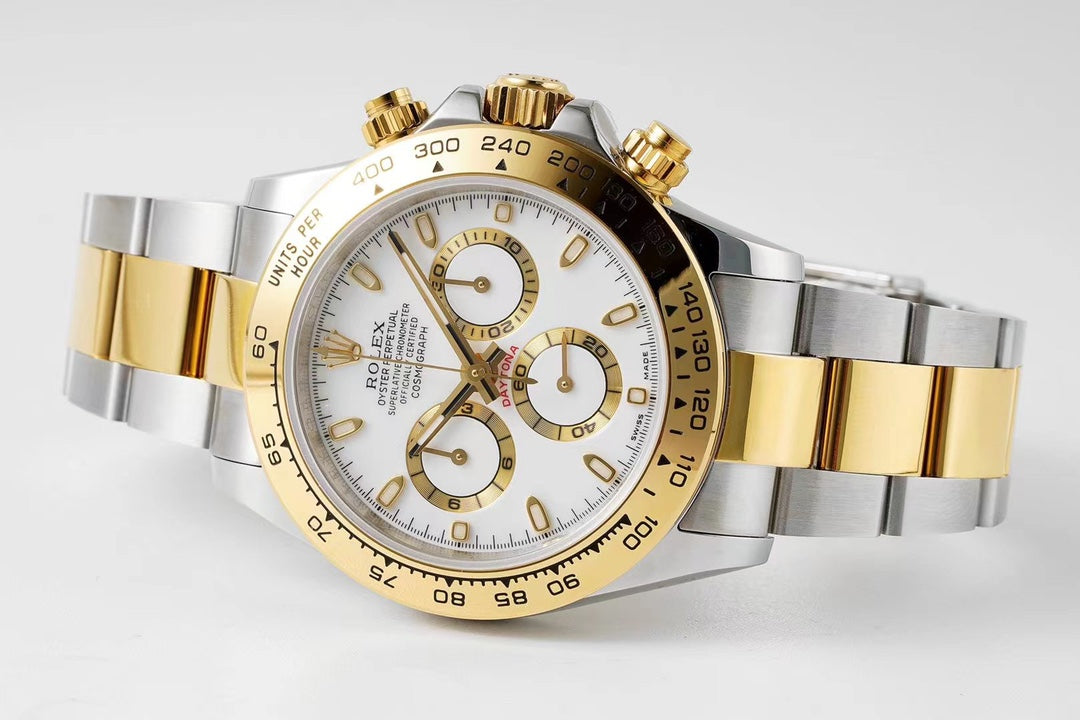 Chronograph -C-Factory -White Yellow- Silver 904L Steel- Automatic - 40mm