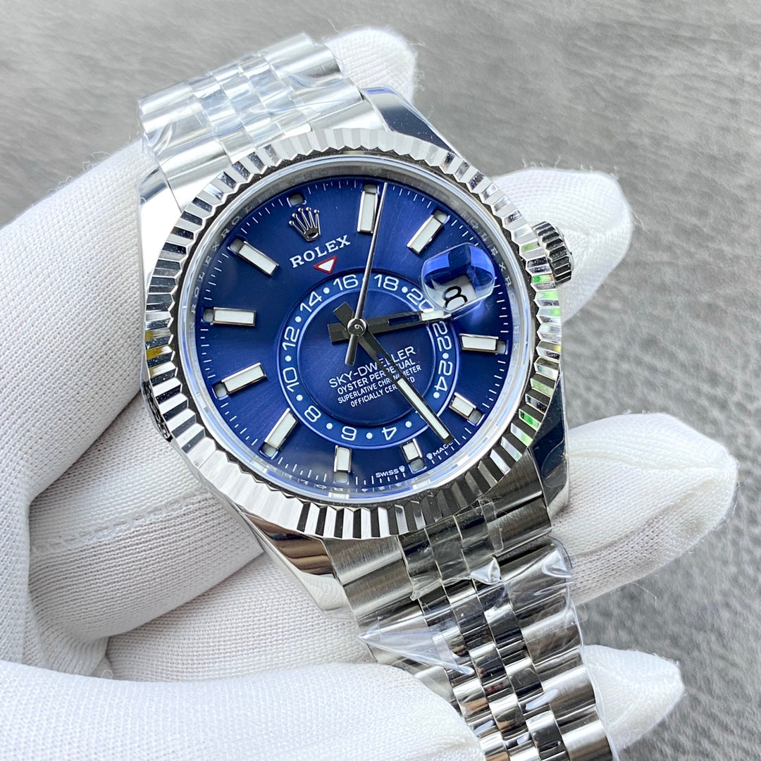 C-Factory -Blue Silver - White 904L Steel- Automatic - 42mm