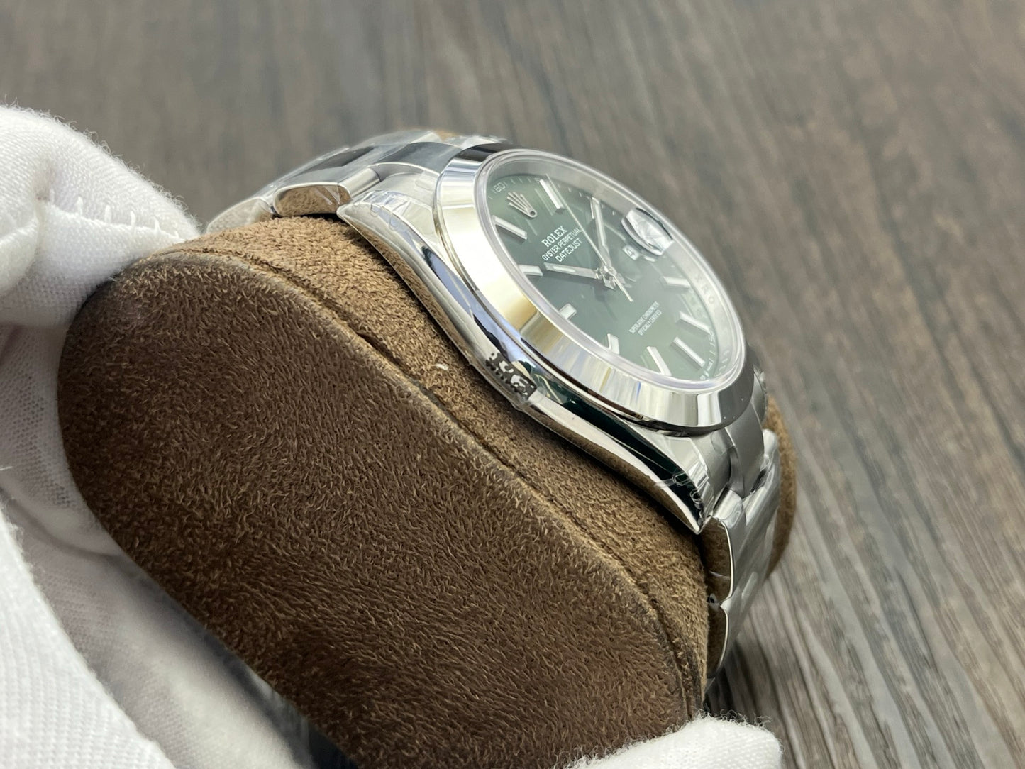 C-Factory -Green - Smooth Bezel - Silver 904L Steel- Automatic - 41mm