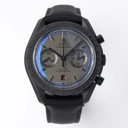 Chronograph -Moon back - Grey - Black Rubber- Automatic - 44mm