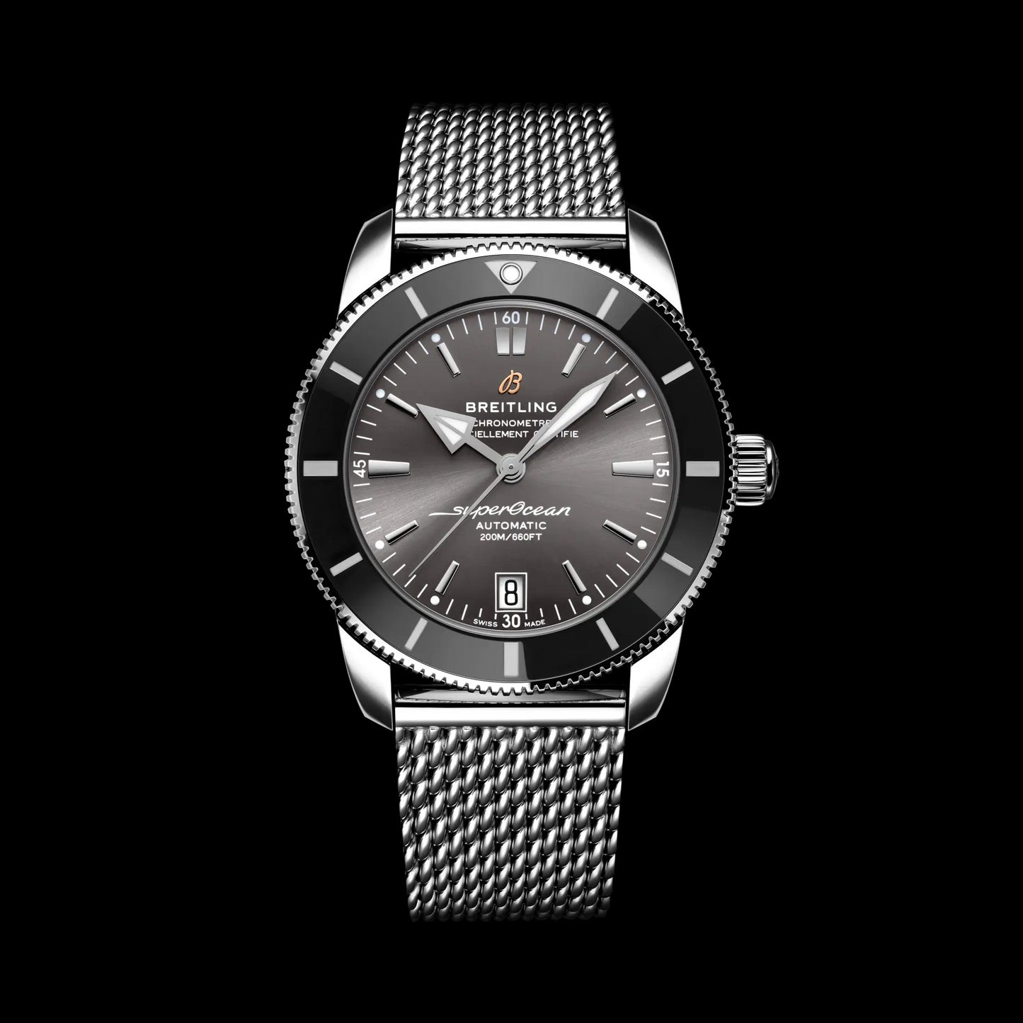 Top version - S-Ocean -Grey  -Silver 904L Steel - Automatic - 42mm
