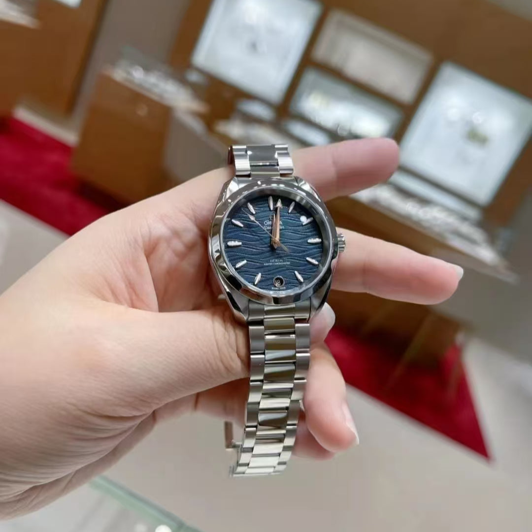 LADY-Blue 904L Steel- Blue 904L Steel- Quartz/Automatic - 34mm