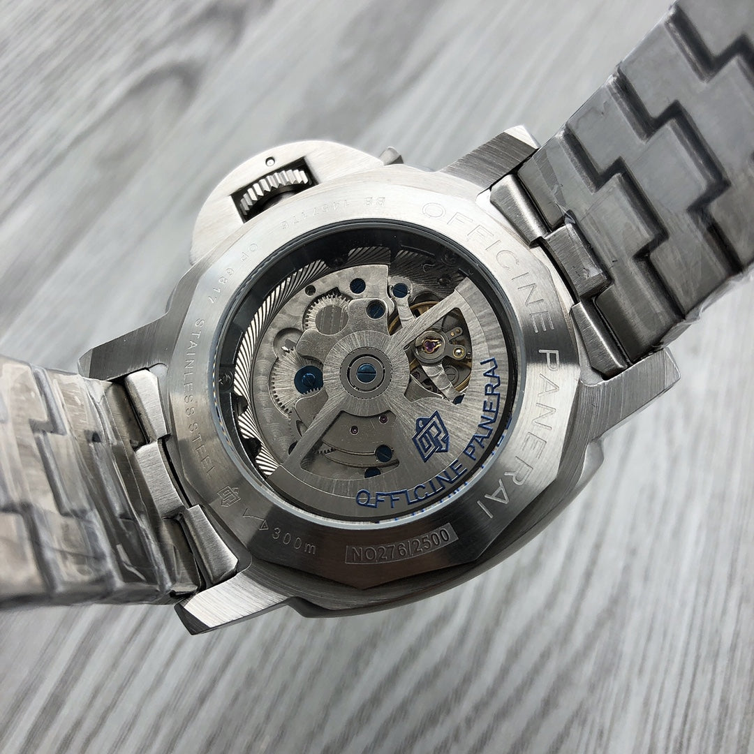 3D Black Mesh - White 904L Steel - Silver 904L -Automatic - 44mm