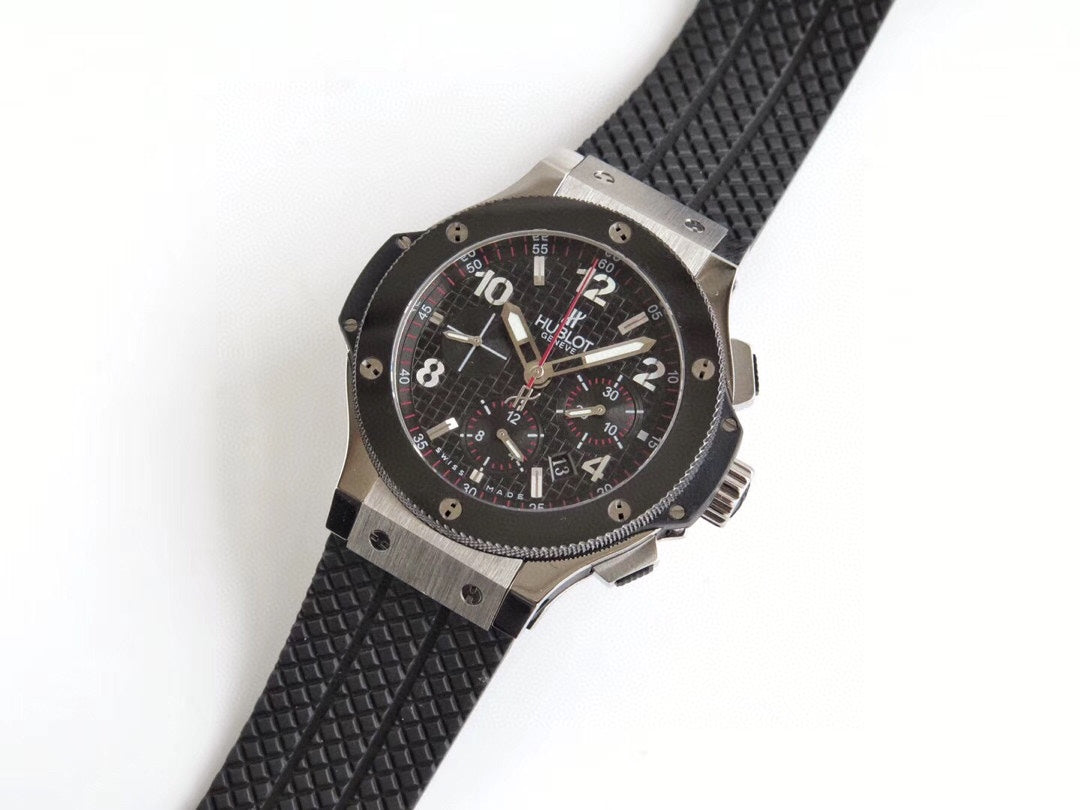 Chronograph -Black  - Black Rubber - Automatic - 44mm