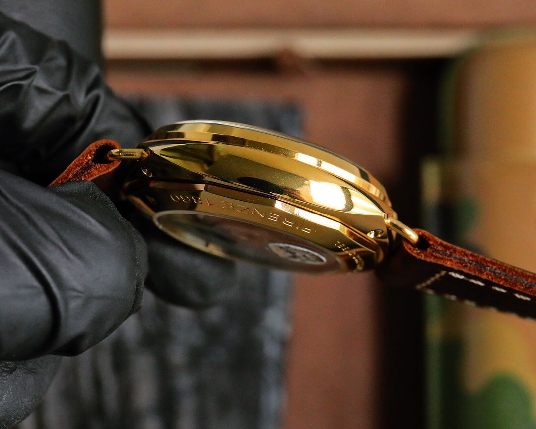 Green Rosegold - Brown Leather - Automatic - 44mm