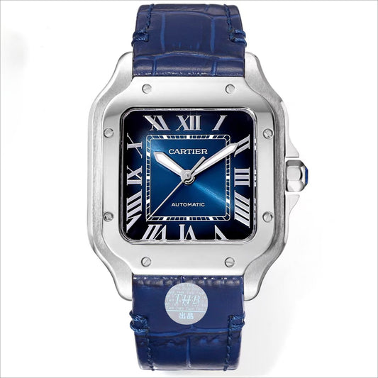 Blue 316L Steel - Blue Leather - Automatic - 47*40mm