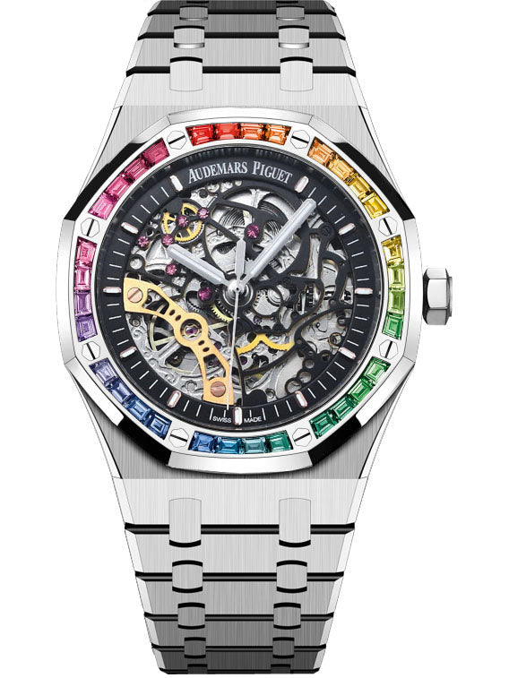 Limited Time Offer!🔥Rainbow Silver - Hollow 904L Steel - Automatic - 41mm