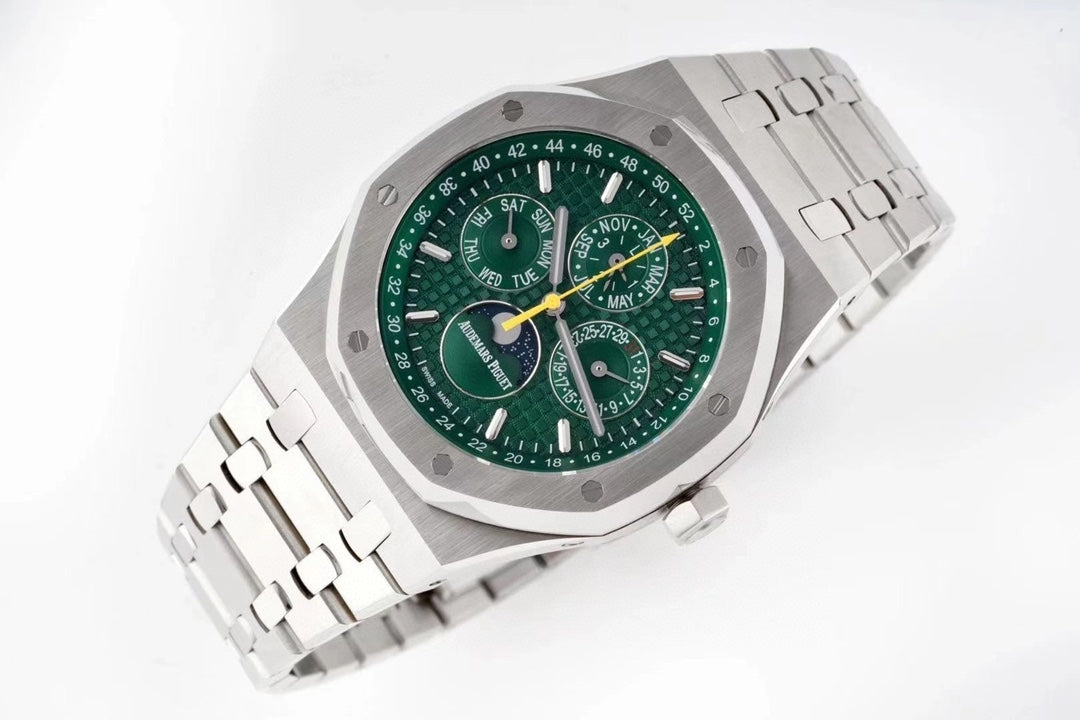 Green White - Silver 904L Steel - Automatic - 41mm