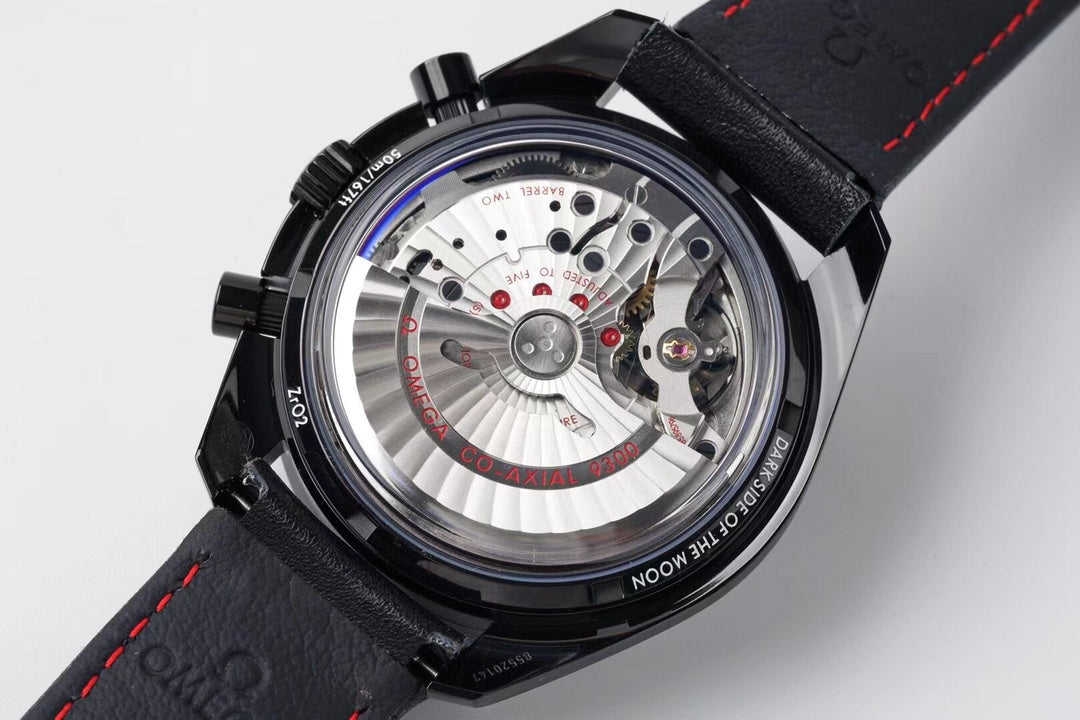 Chronograph -Moon back - Black Ceramic- Black Leather- Automatic - 44mm