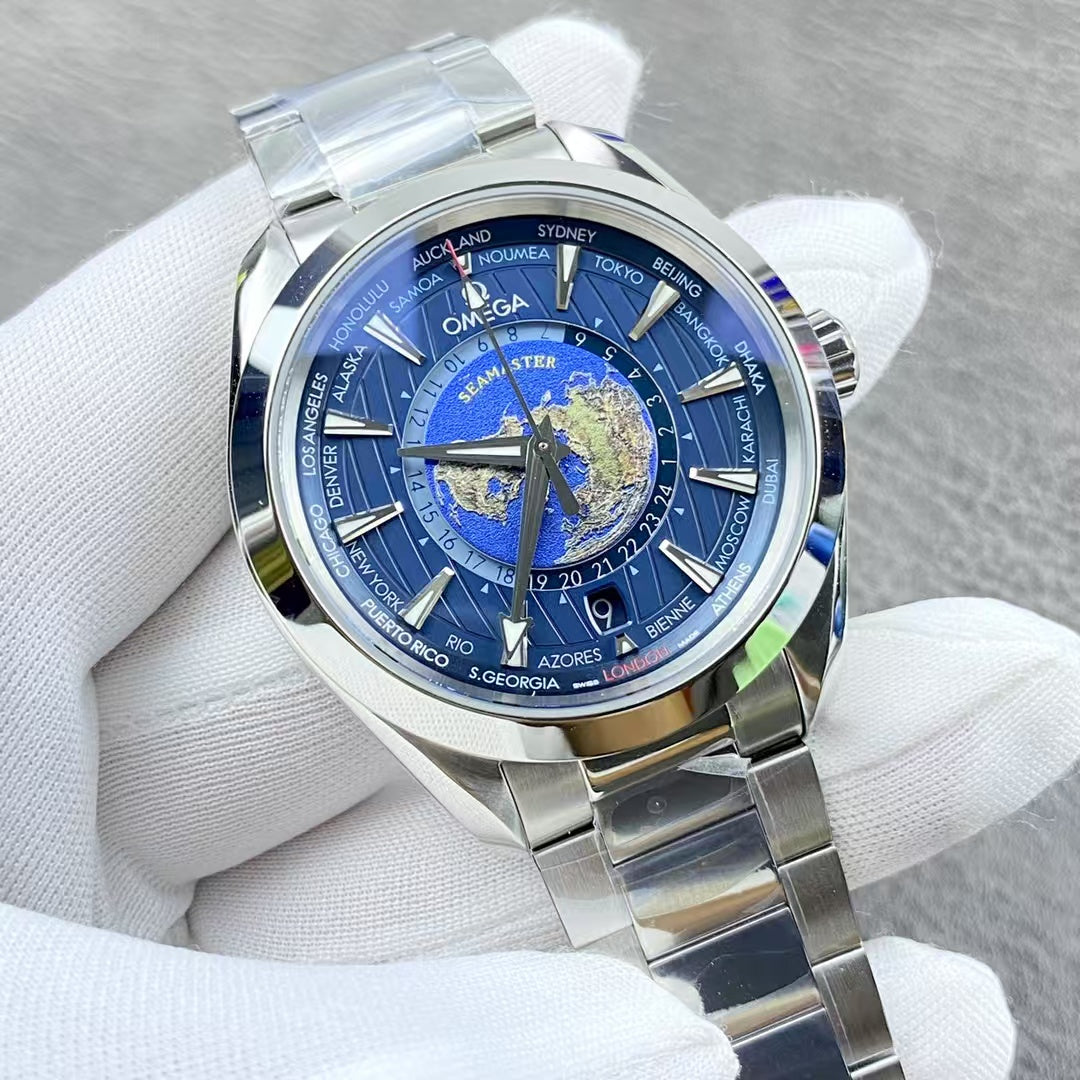 Blue Silver - 904L Steel Silver - Automatic - 43mm