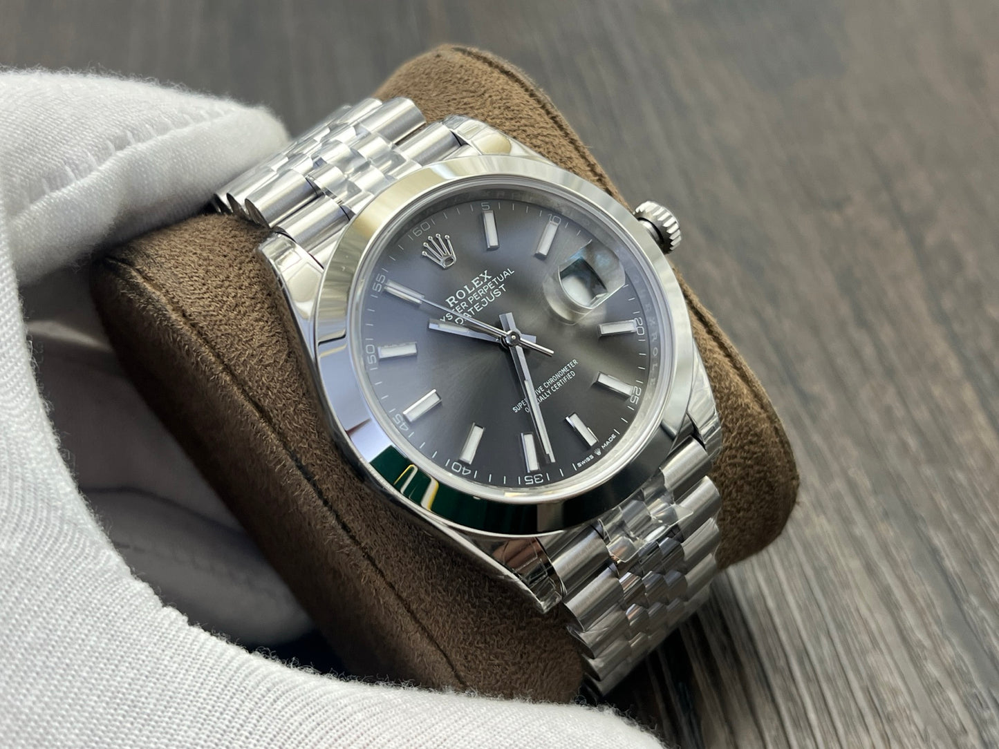 C-Factory -Grey - Smooth Bezel - Silver 904L Steel- Automatic - 41mm