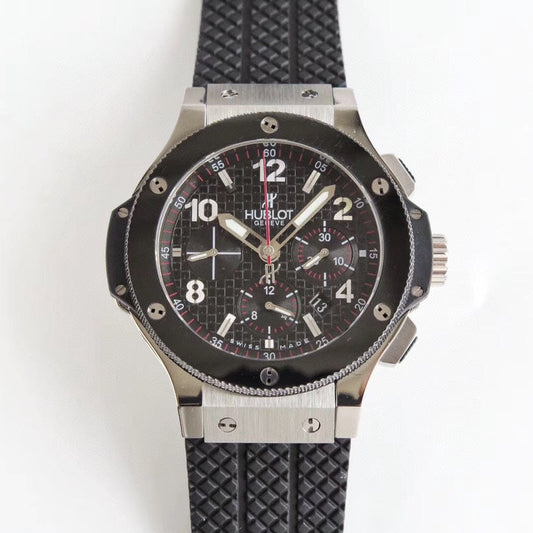 Chronograph -Black  - Black Rubber - Automatic - 44mm