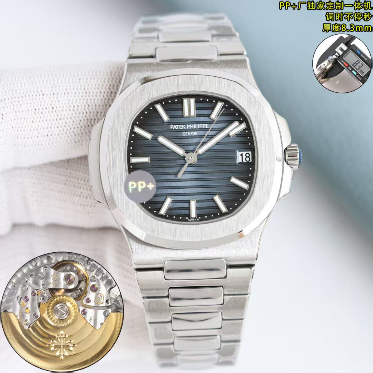 Grey Blue - Ultra thin-White 904L Steel - Automatic - 40mm