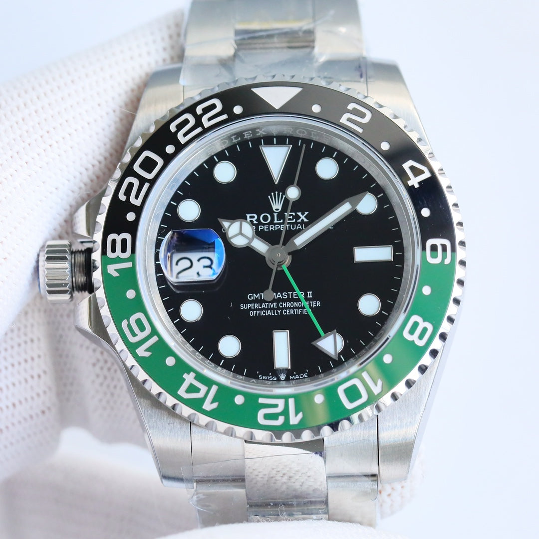 C-Factory -Lefty- Green Black- Silver 904L Steel - Automatic - 40mm