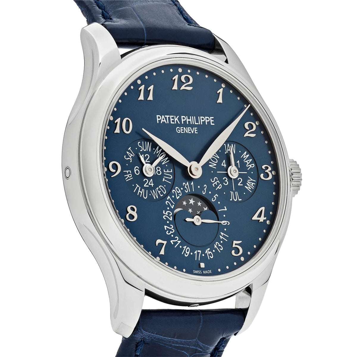 Calendar- Blue - Blue Leather - Automatic - 40mm