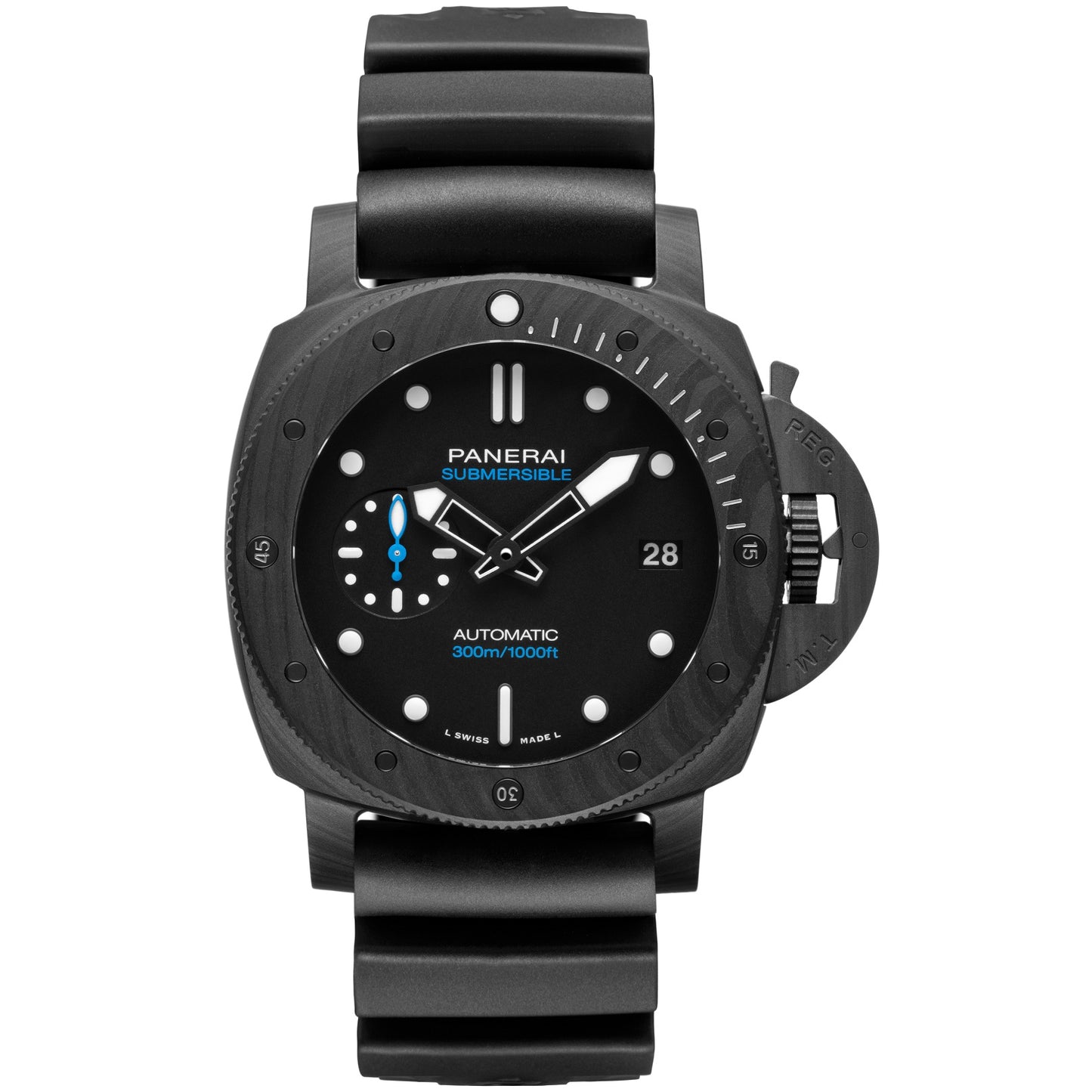Black - Black 904L Steel - Black Rubber -Automatic - 44mm
