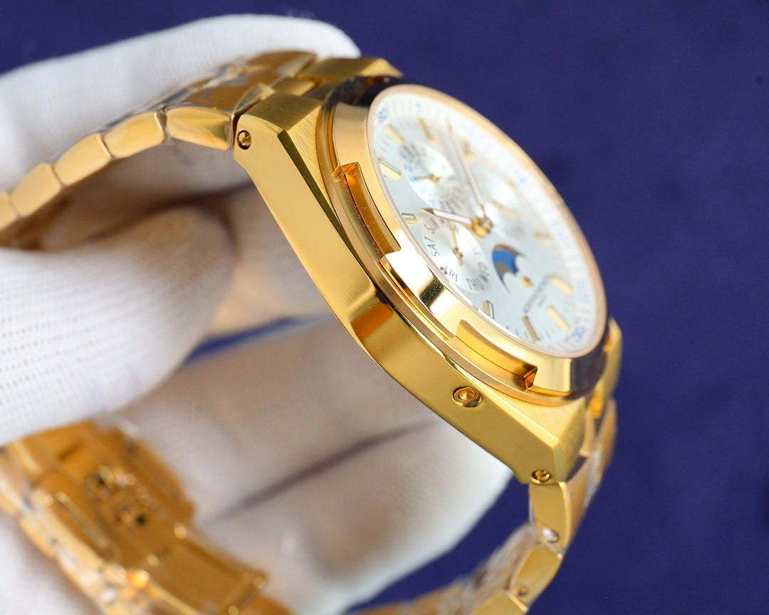 Chronograph-White Yellow - Yellow gold 904L Steel - Automatic - 41mm