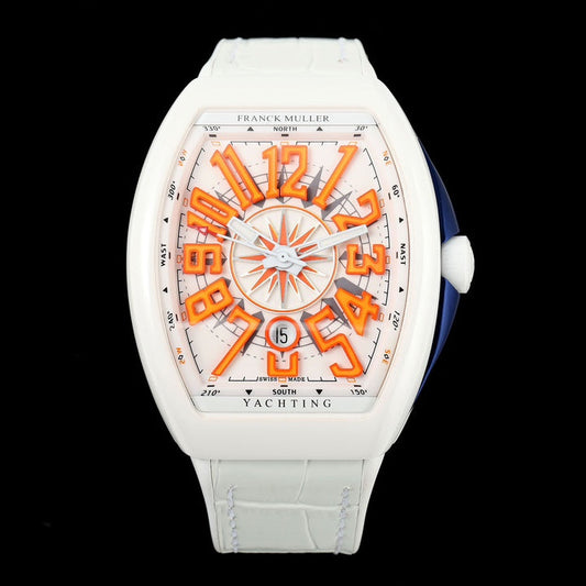 White Ceramic - White Leather - Automatic - 45mm