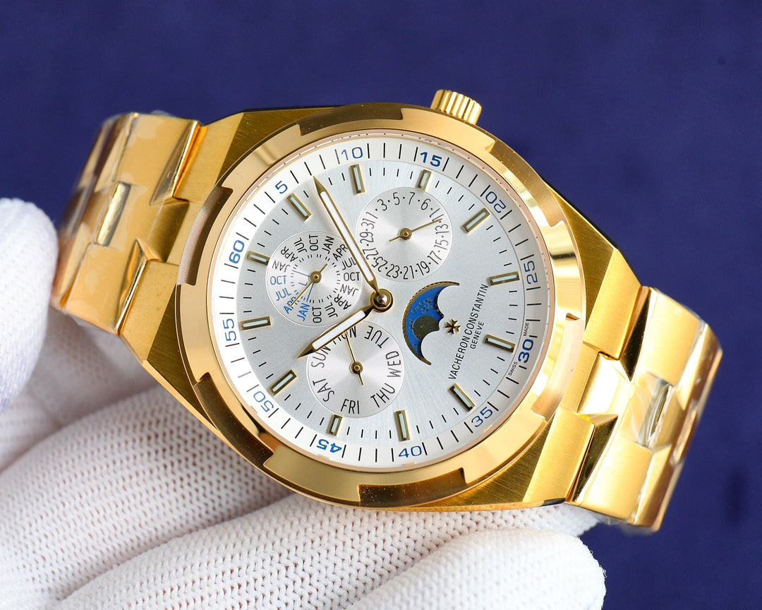 Chronograph-White Yellow - Yellow gold 904L Steel - Automatic - 41mm