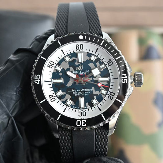 Without box -Black Ceramic- Camouflage Face - Black Rubber - Automatic - 42mm