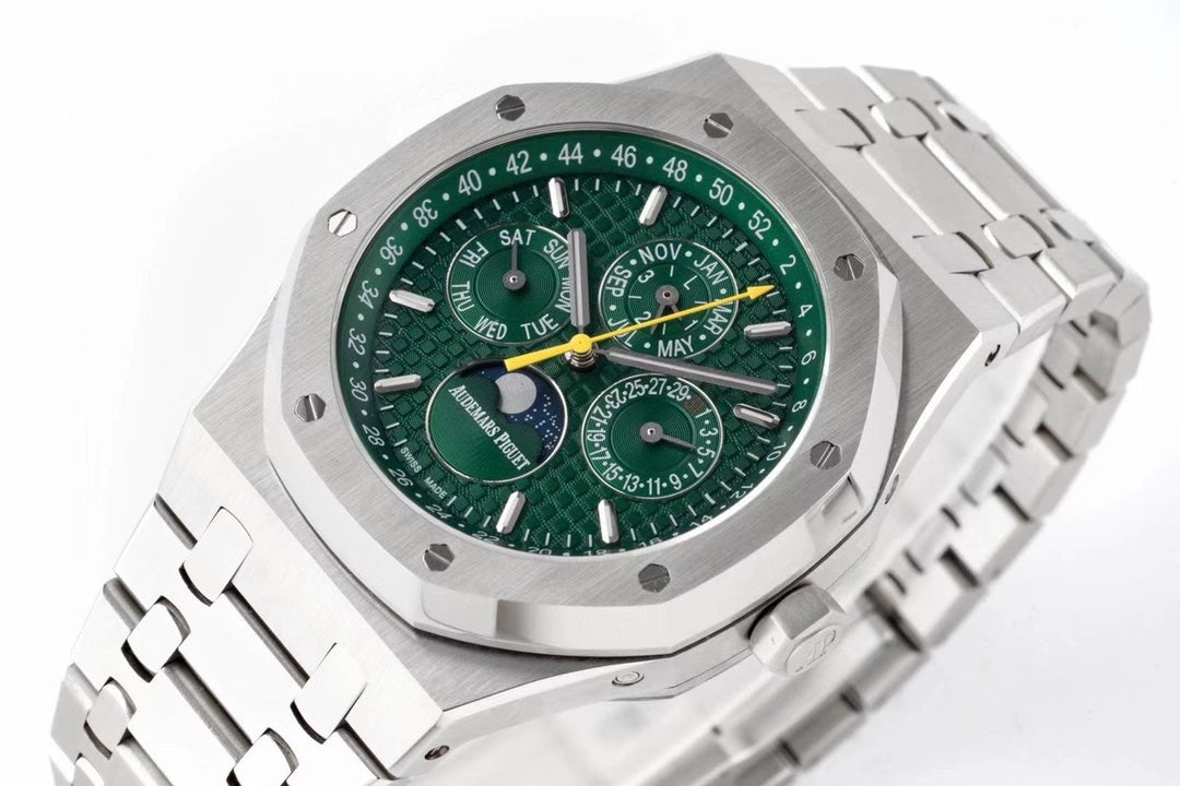 Green White - Silver 904L Steel - Automatic - 41mm