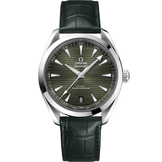 Green Steel - Black Leather - Automatic - 41mm