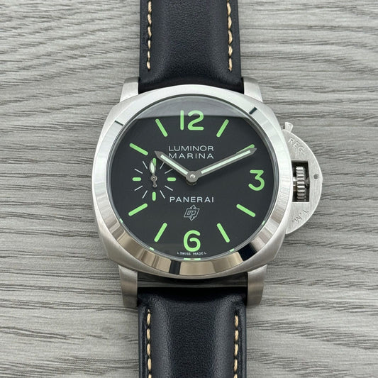 Black Silver - 904L Steel - Black Leather -Automatic - 44mm
