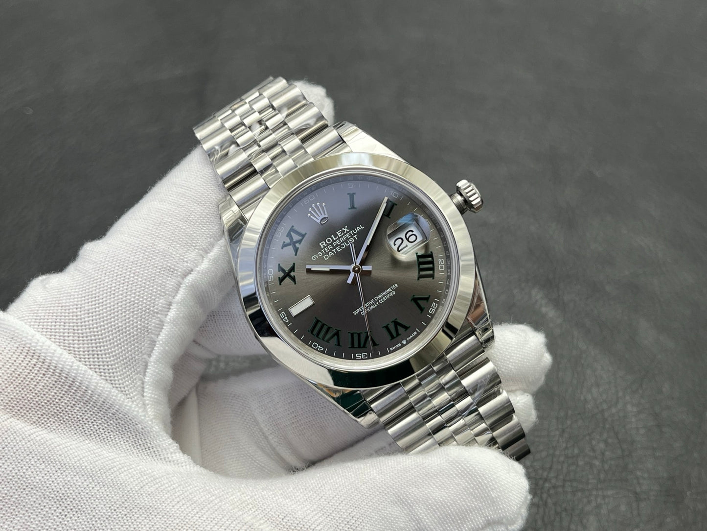 C-Factory -Grey - Smooth Bezel - Silver 904L Steel- Automatic - 41mm