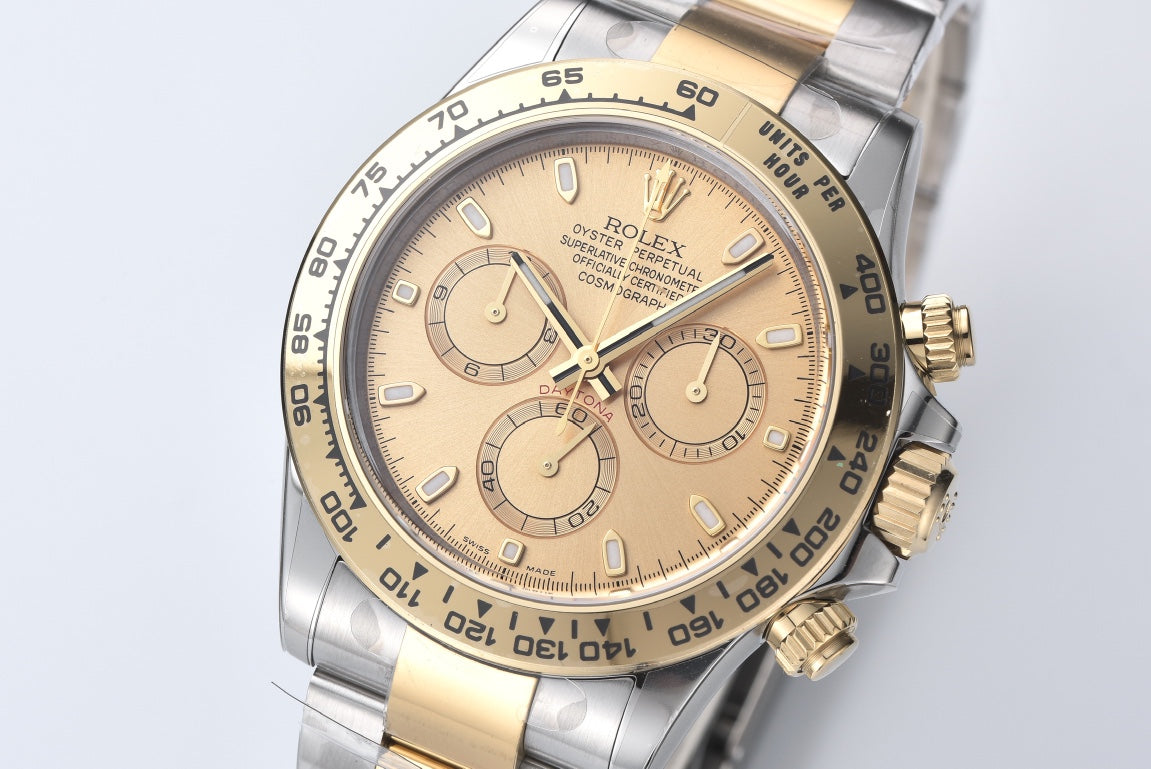 Chronograph -C-Factory -Yellow Steel- Silver 904L Steel- Automatic - 40mm