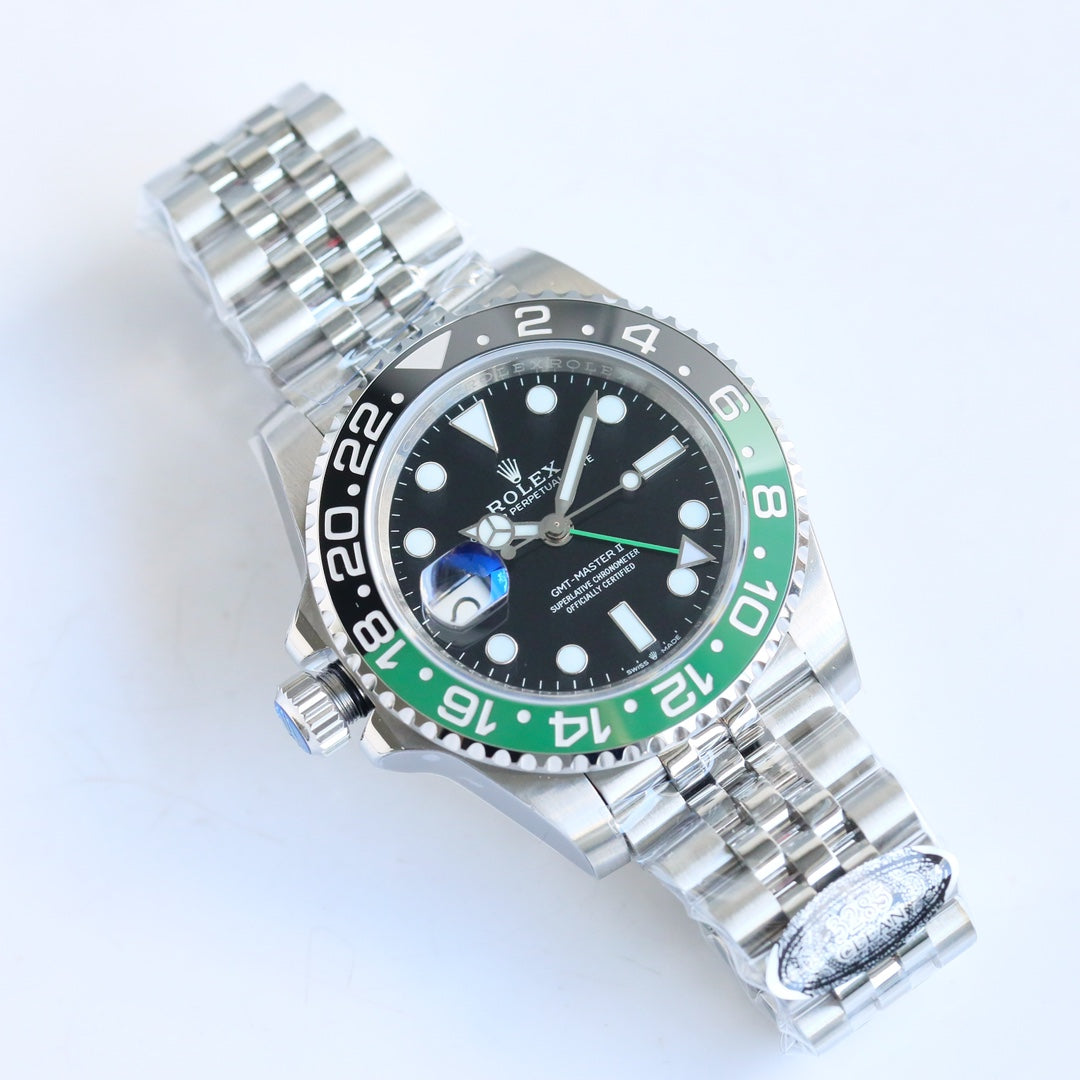 C-Factory -Lefty- Green Black- Silver 904L Steel - Automatic - 40mm